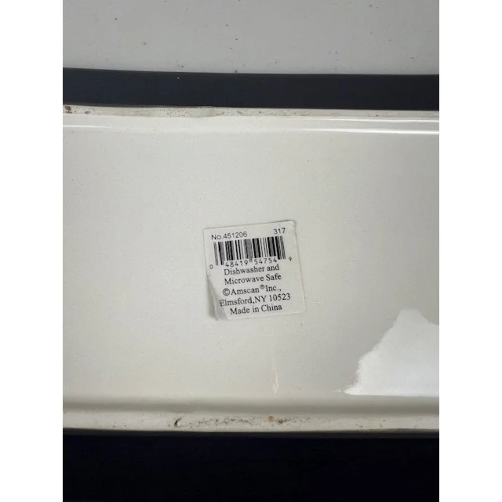 Amscan Harvest Sentiment‎ Ceramic Serving Kitchen Trinket Wall Hanging Tray
